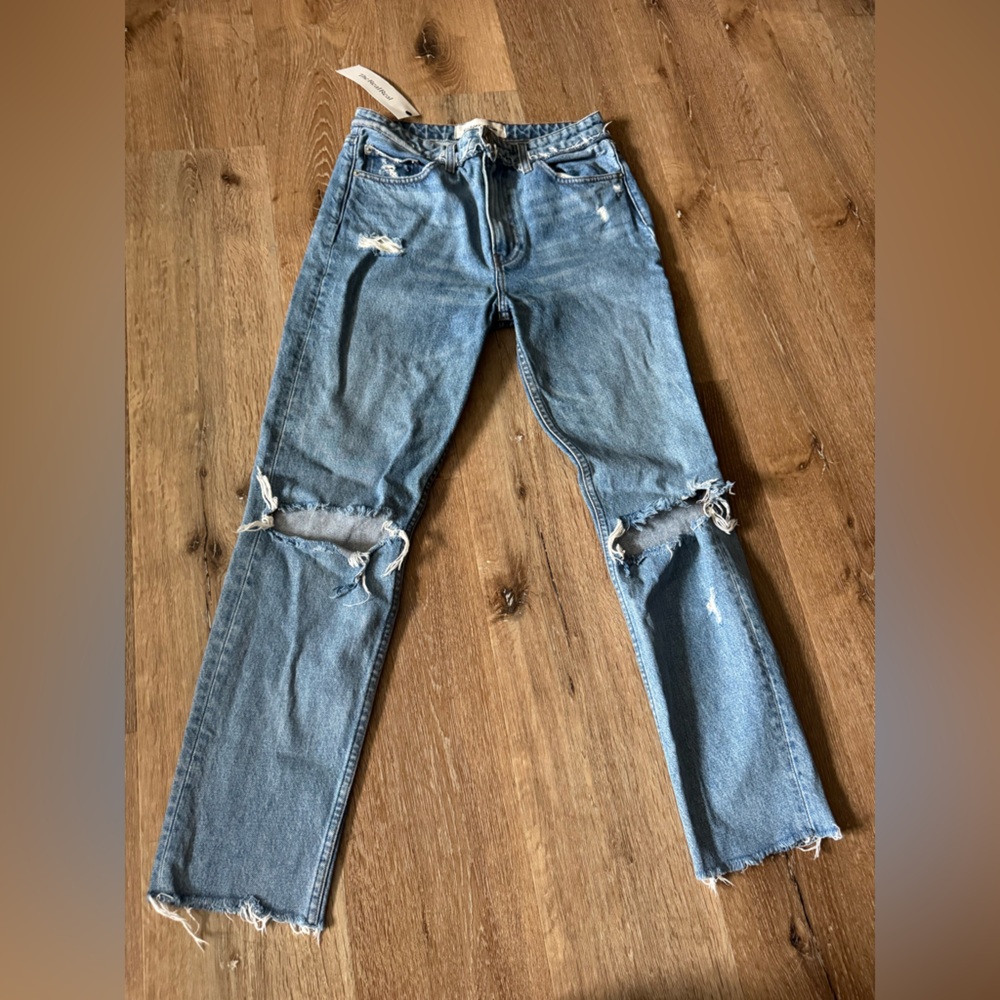 Reformation Blue Distressed Julia Jean Size 27‎